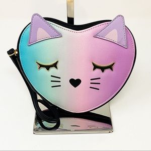 Luv Betsey Heart Kitty Coin Purse Ombre Wristlet